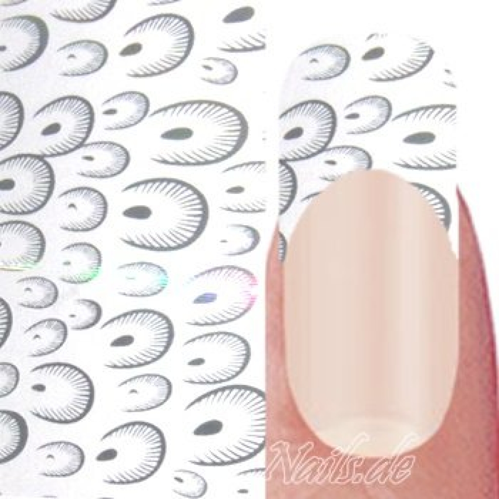 Nail Art Transfer Folie 1,5m - Nail Foil -  Feather Nailart Nails Nägel Schmuck TransferFolie Nagelfolie Nageldesign