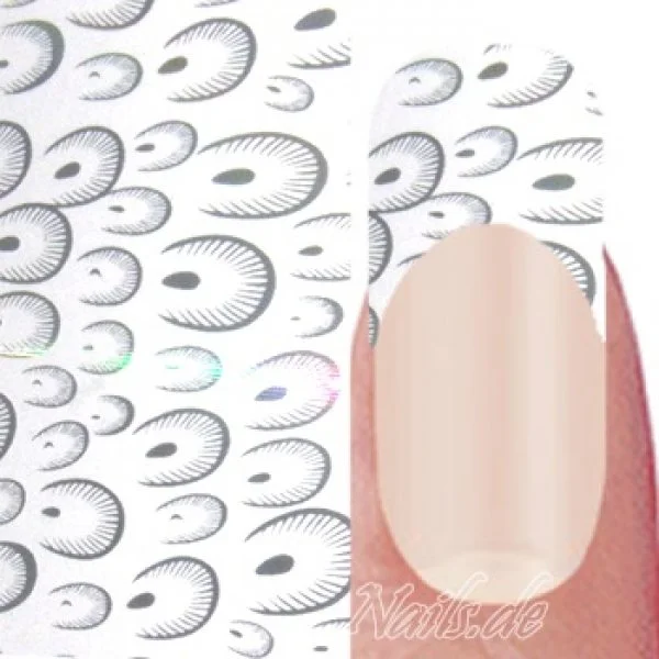 Nail Art Transfer Folie 1,5m - Nail Foil - Feather Nailart Nails Nägel Schmuck TransferFolie Nagelfolie Nageldesign
