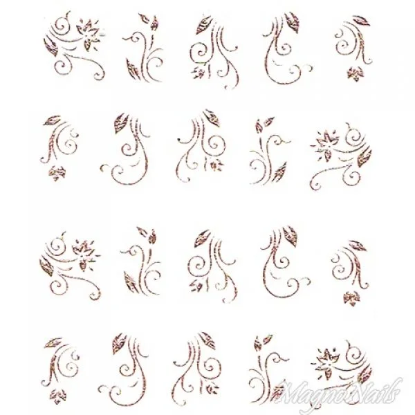 2D Nail Art One Stoke Sticker