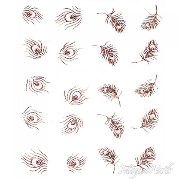 2D Nail Art One Stoke Sticker