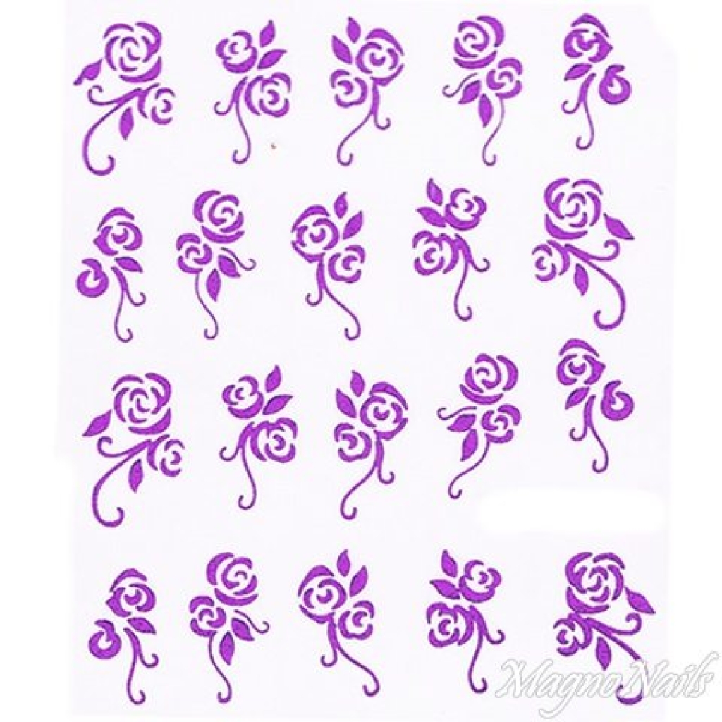 2D Nail Art One Stoke Sticker