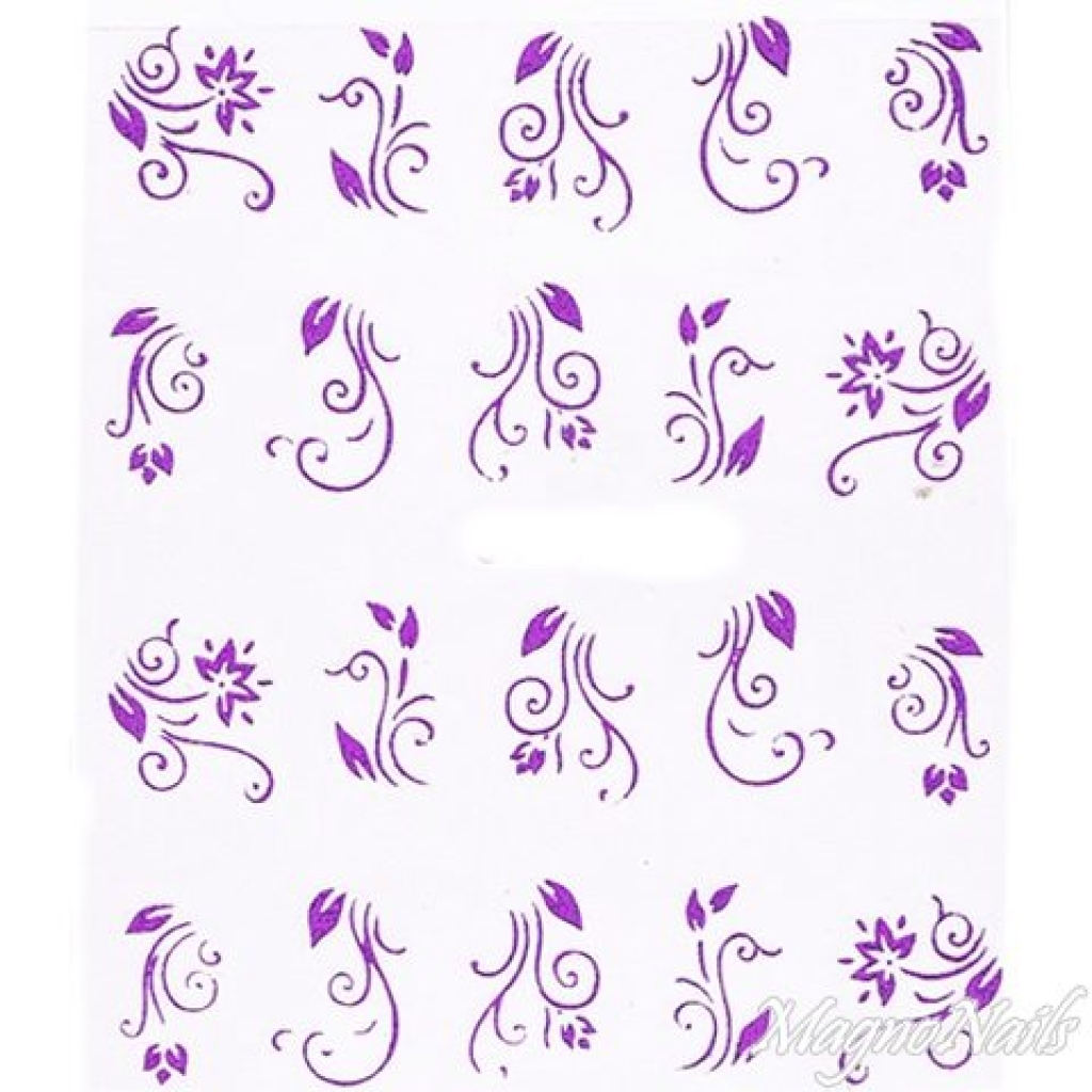 2D Nail Art One Stoke Sticker