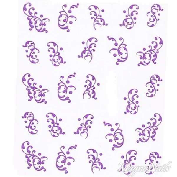 2D Nail Art One Stoke Sticker