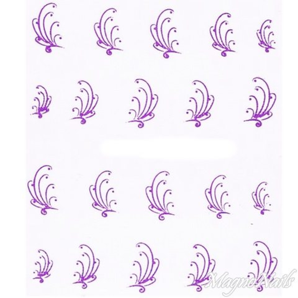 2D Nail Art One Stoke Sticker