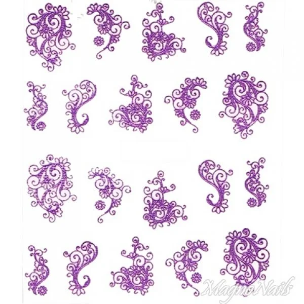 2D Nail Art One Stoke Sticker