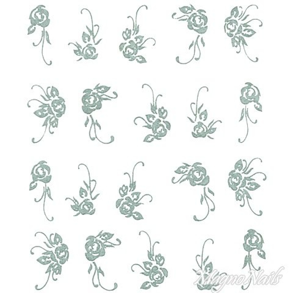 2D Nail Art One Stoke Sticker