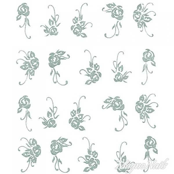 2D Nail Art One Stoke Sticker