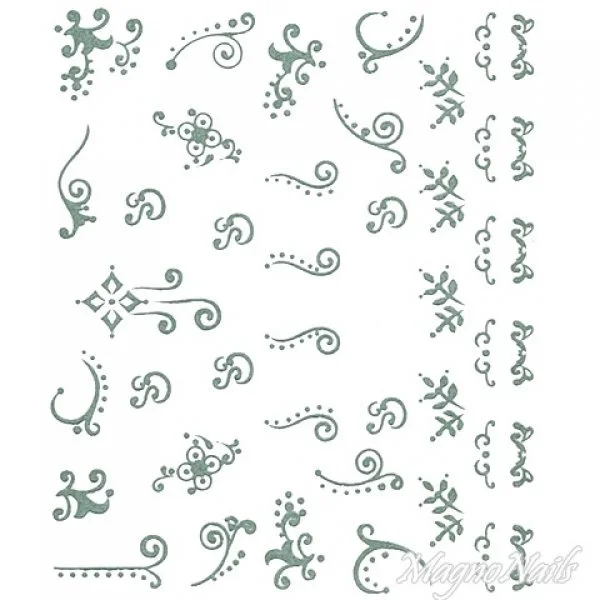 2D Nail Art One Stoke Sticker