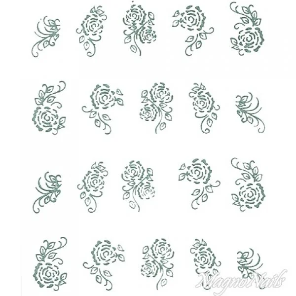 2D Nail Art One Stoke Sticker