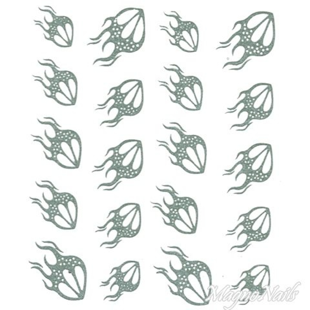 2D Nail Art One Stoke Sticker
