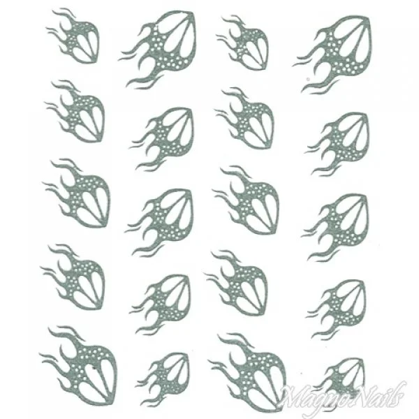 2D Nail Art One Stoke Sticker