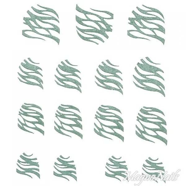 2D Nail Art One Stoke Sticker