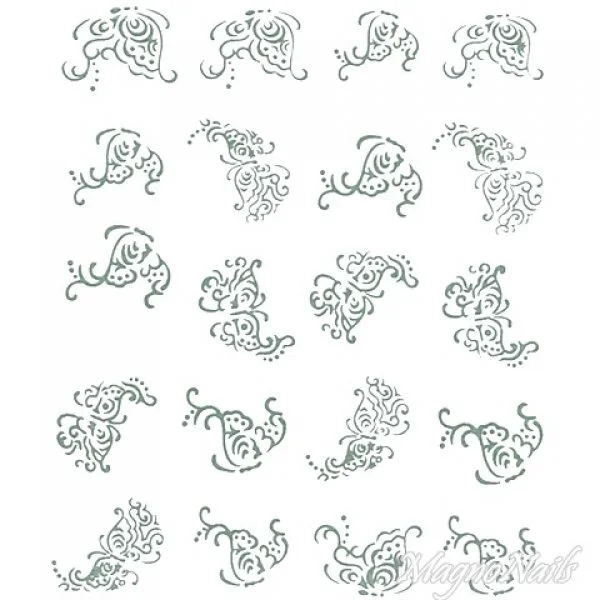 2D Nail Art One Stoke Sticker