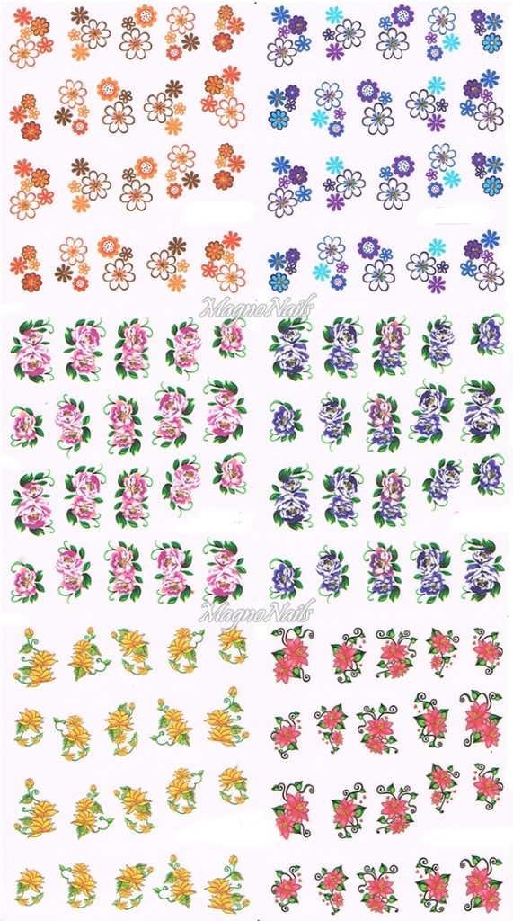 2D Nail Art Sticker