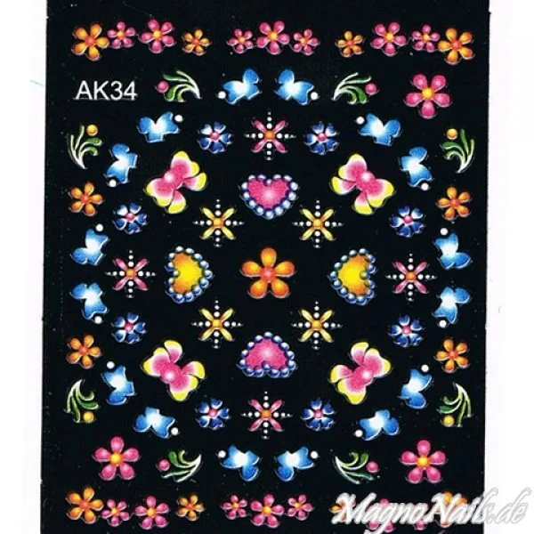 3D Nail Sticker Seblstklebende Aufkleber Nagelsticker Nagelaufkleber