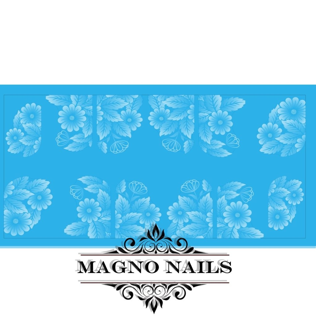Nail Art Water Airbrush Sticker v Blumen
