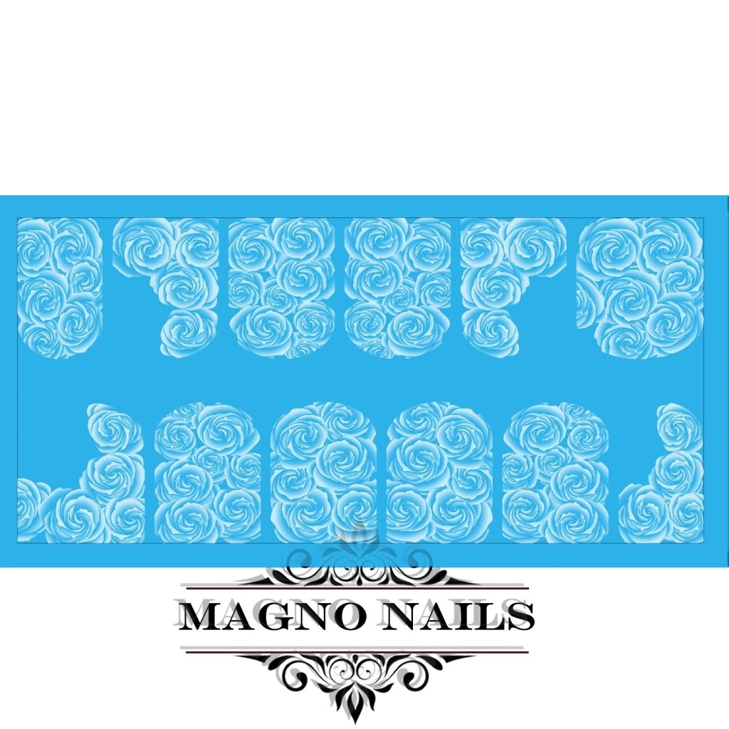 Nail Art Water Airbrush Sticker Wasser Tattos  Rosen