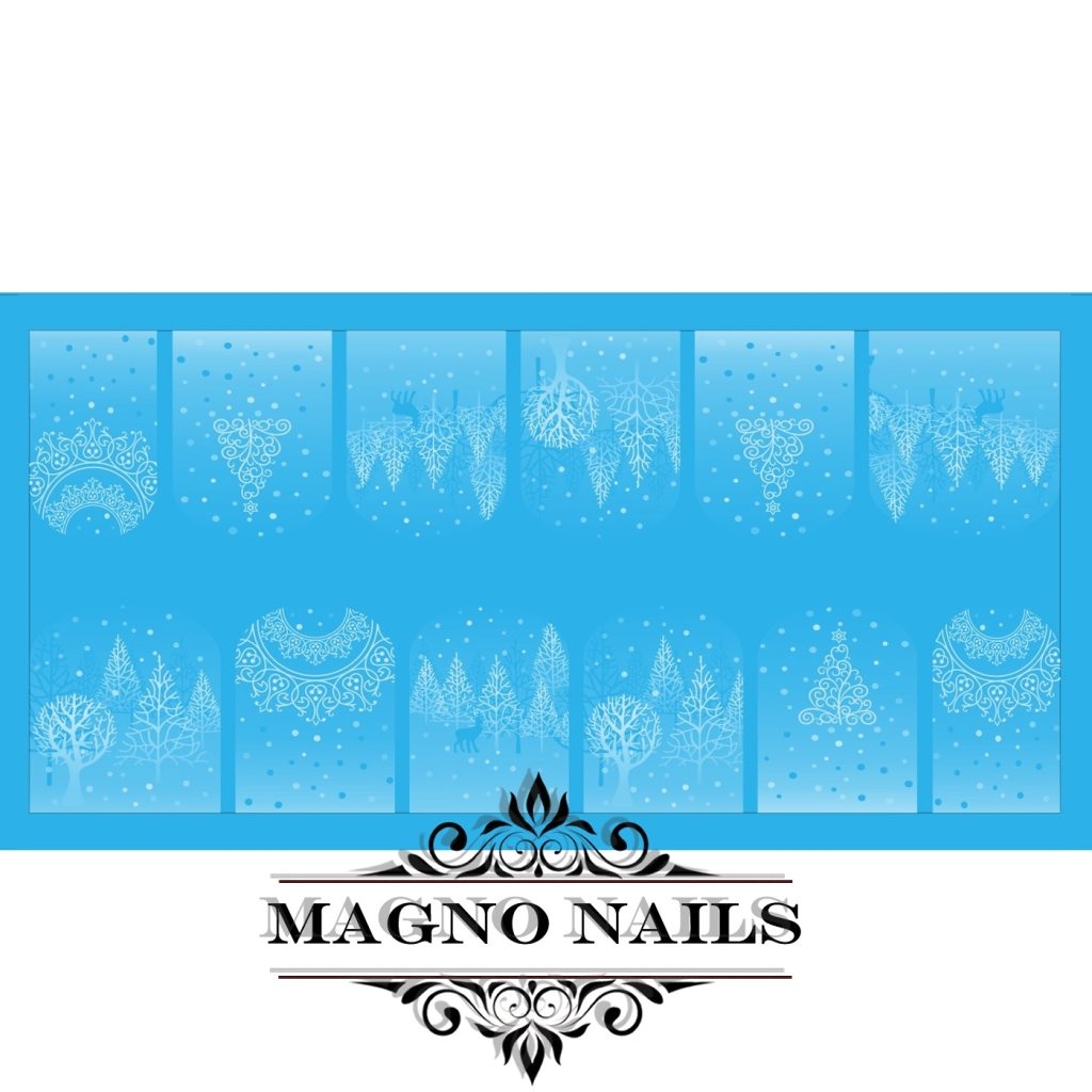 Nail Art Water Airbrush Sticker Wasser Tattos  Winter