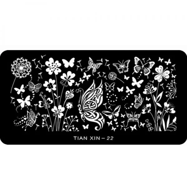 Stamping Schablone A01