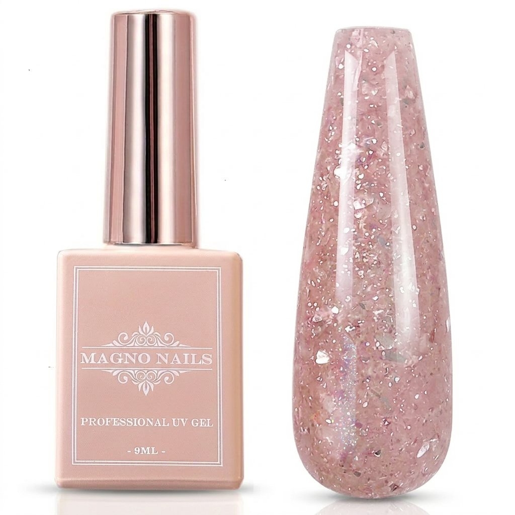 UV Gel - 5717 - Marmor Glam Gel - Red Crystal