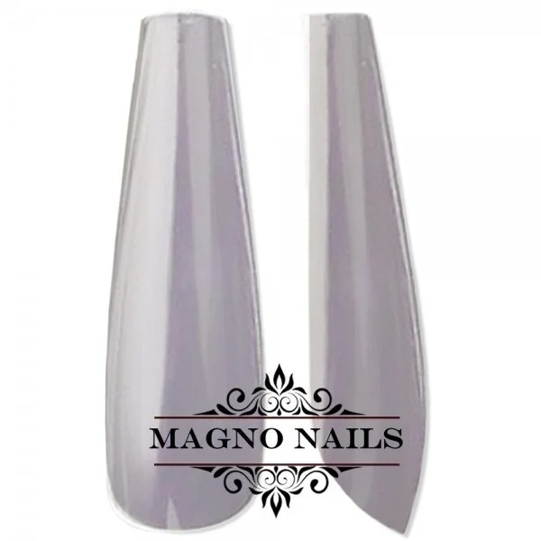 500 x Fullcover Ballerina Tips in einer Box klar Full Cover Nageltips