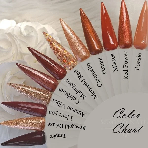Autumn Color Chart - Farben Nägel