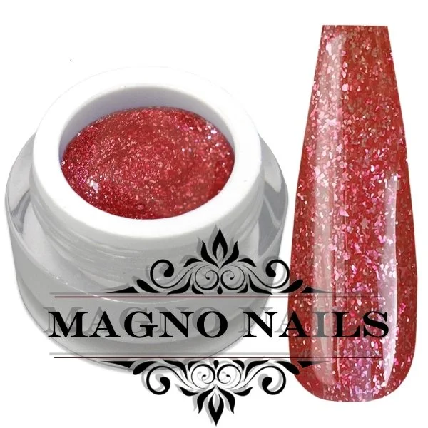 UV Gel - 1908 - Chrome Glitter Glam Gel - Cranberry