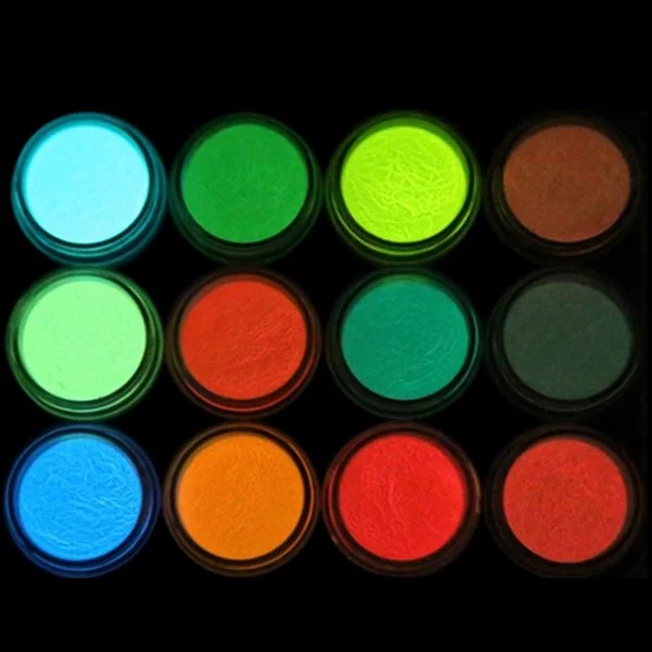 Nacht leuchtende Nageldesign Pigmente