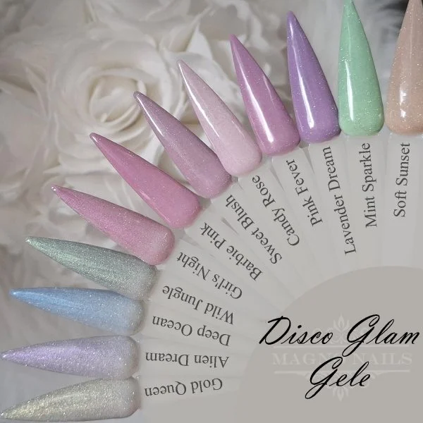 UV Gel - Disco Glam Gel - 5349 - Mint Sparkle