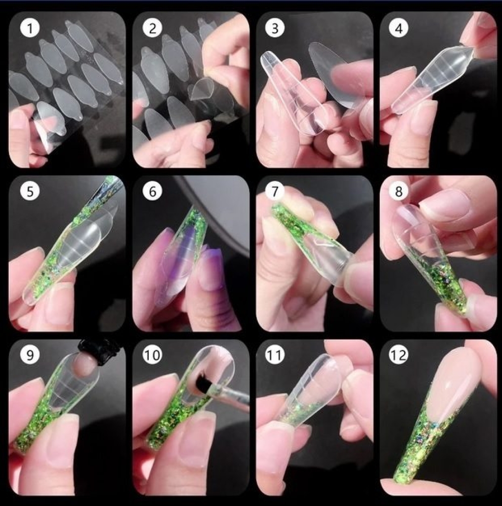 Silikon French Einlegeschablone für Dual Tips