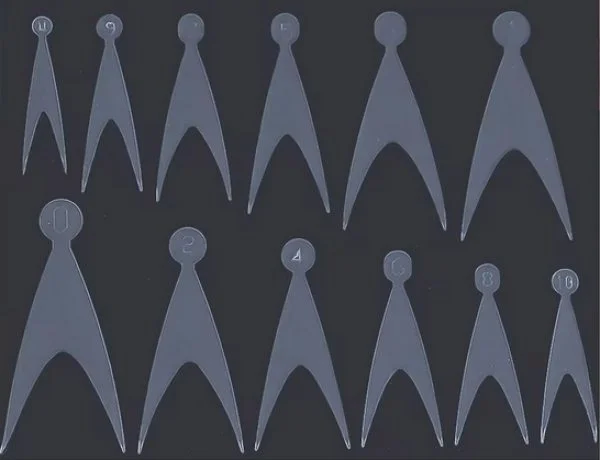 Silikon Einlegeschablone für Dual Tips Nageldesign Nägel Nails Nagelstudio Einleger