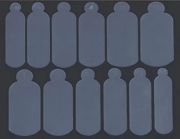 Silikon Einlegeschablone für Dual Tips Nageldesign Nägel Nails Nagelstudio Einleger