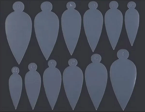 Silikon Einlegeschablone für Dual Tips Nageldesign Nägel Nails Nagelstudio Einleger