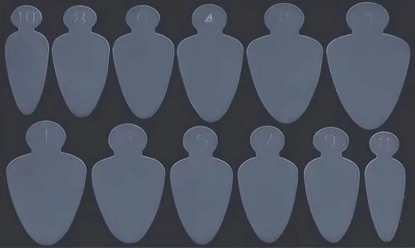 Silikon Einlegeschablone für Dual Tips Nageldesign Nägel Nails Nagelstudio Einleger