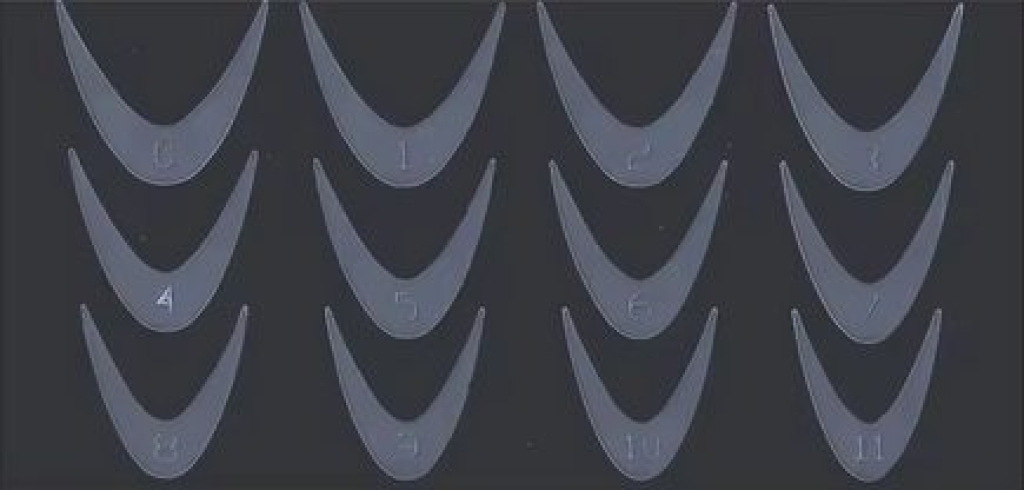 Silikon Einlegeschablone für Dual Tips Nageldesign Nägel Nails Nagelstudio Einleger
