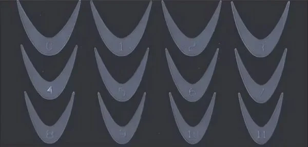 Silikon Einlegeschablone für Dual Tips Nageldesign Nägel Nails Nagelstudio Einleger