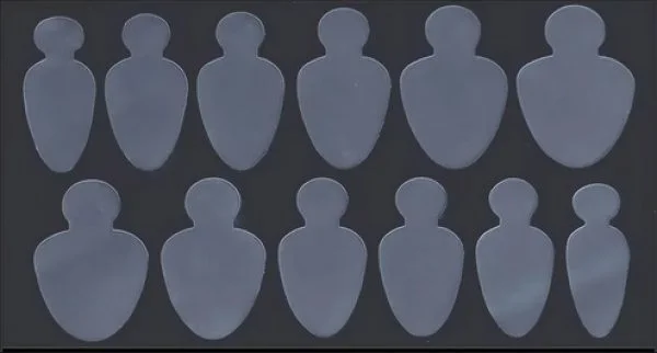 Silikon Einlegeschablone für Dual Tips Nageldesign Nägel Nails Nagelstudio Einleger