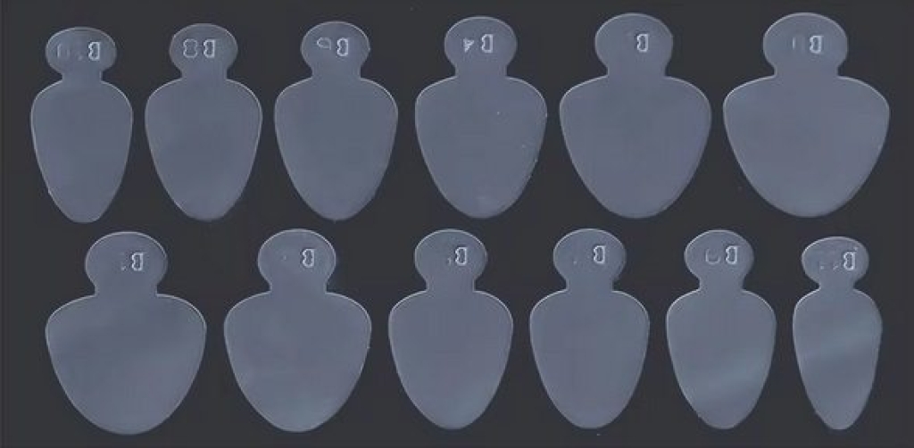 Silikon Einlegeschablone für Dual Tips Nageldesign Nägel Nails Nagelstudio Einleger