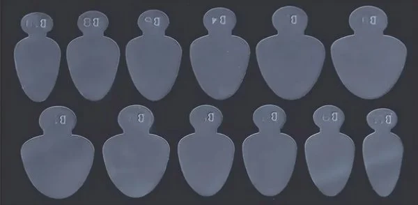 Silikon Einlegeschablone für Dual Tips Nageldesign Nägel Nails Nagelstudio Einleger