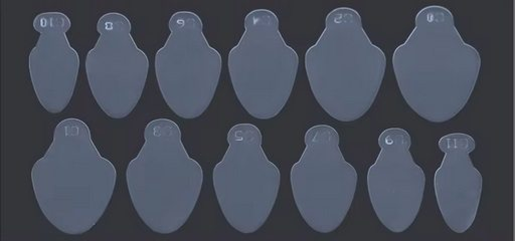 Silikon Einlegeschablone für Dual Tips Nageldesign Nägel Nails Nagelstudio Einleger