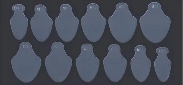 Silikon Einlegeschablone für Dual Tips Nageldesign Nägel Nails Nagelstudio Einleger