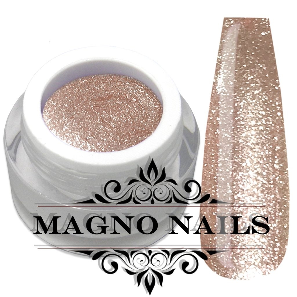 UV Gel - Nude Glitzer - Chrome Glitter Glam Gel - Dubai