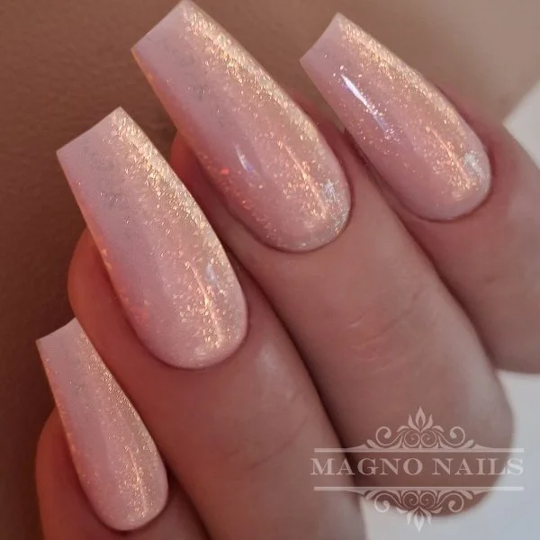 Pink Aurora Glitter Flakes Gel