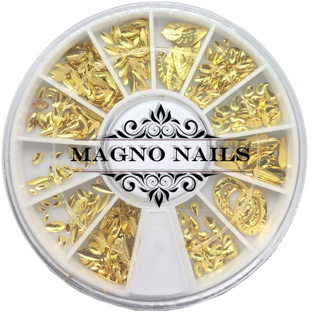 3D - Einlegemotive - Overlays gold Nail Art Nailart Overlay