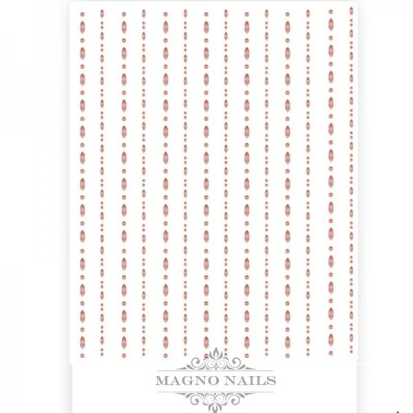 3D Flex Sticker Rosegold - Flexible Zierstreifen Selbstklebende Nagelaufkleber Nagelsticker Nail Art