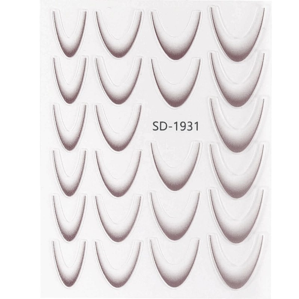 2D French Line - Ombré French Sticker braun SD-1931