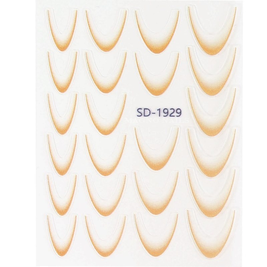 2D French Line - Ombré French Sticker orange SD-1929