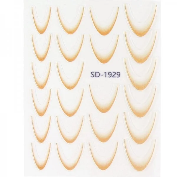 2D French Line - Ombré French Sticker orange SD-1929