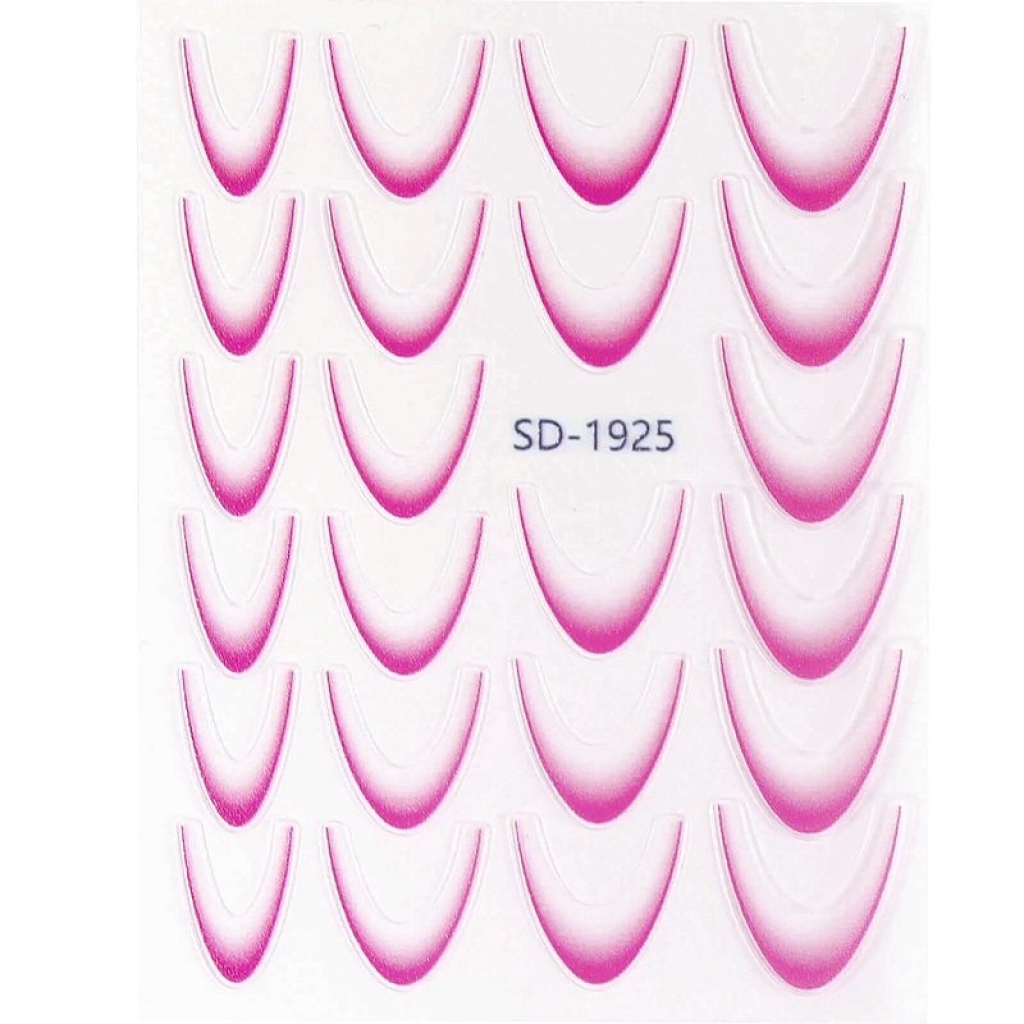 2D French Line - Ombré French Sticker pink SD-1925