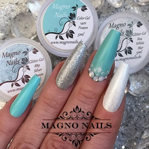 Mint Nägel - Nageldesign Ideen - Turquiose